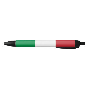 Caneta Preta Bandeira da Itália