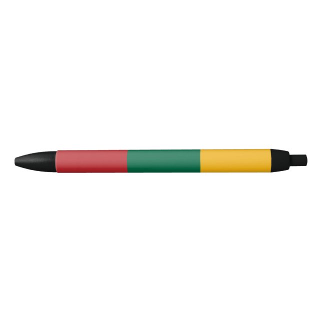 Caneta Preta Bandeira da Lituânia (Frente)