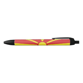 Caneta Preta Bandeira da Macedônia do Norte
