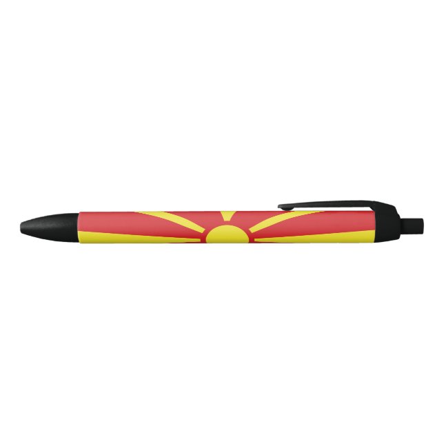 Caneta Preta Bandeira da Macedônia do Norte (parte de cima)