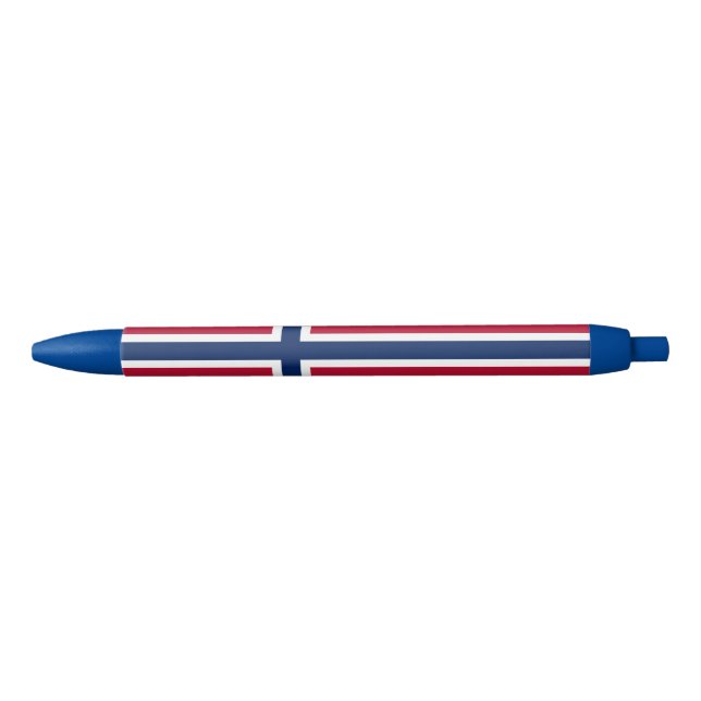Caneta Preta Bandeira da Noruega (Frente)