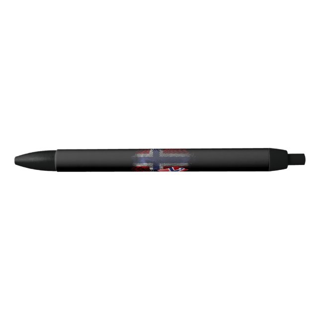 Caneta Preta bandeira da Noruega (Frente)