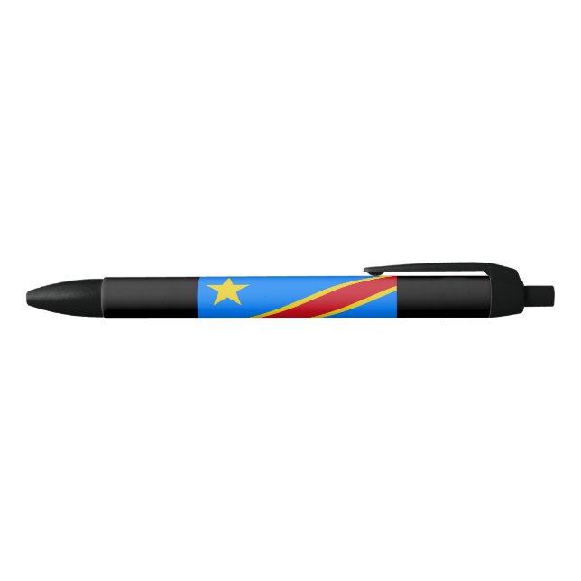 Caneta Preta Bandeira da RDC (República Democrática do Congo) (parte de cima)