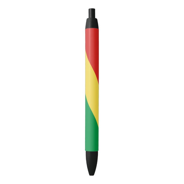 Caneta Preta Bandeira da República do Congo (Frente Vertical)