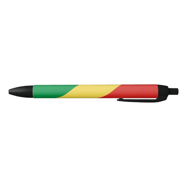 Caneta Preta Bandeira da República do Congo (Parte Inferior)