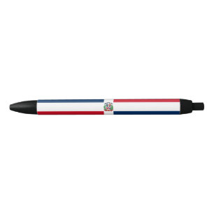 Caneta Preta Bandeira da República Dominicana