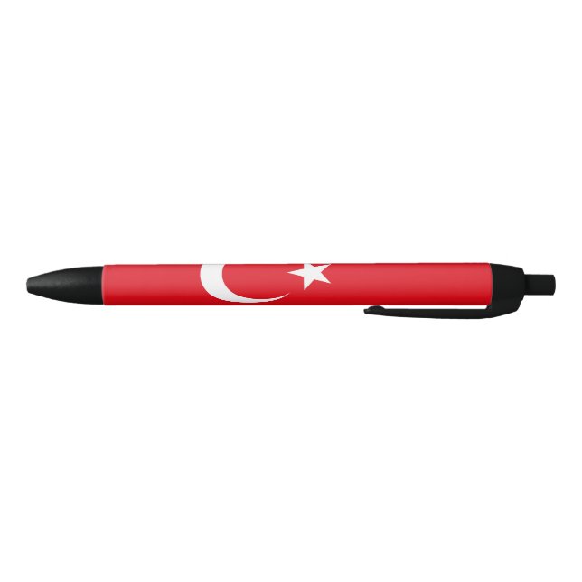 Caneta Preta Bandeira da Turquia (Parte Inferior)