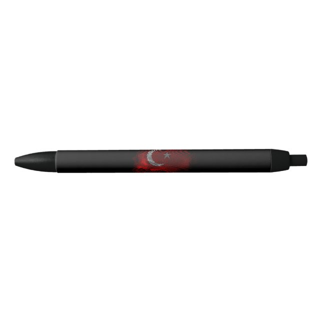 Caneta Preta Bandeira da Turquia (Frente)