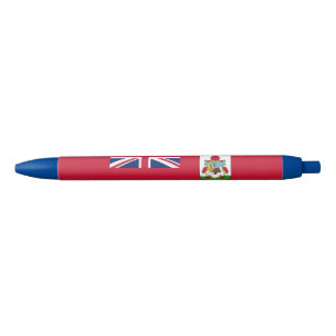 Caneta Preta Bandeira das Bermudas Patriótica