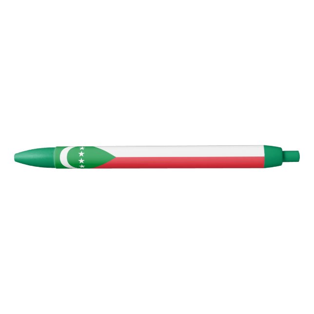 Caneta Preta Bandeira das Comores (Frente)