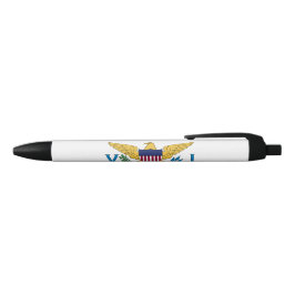 Caneta Preta Bandeira das Ilhas Virgens dos Estados Unidos