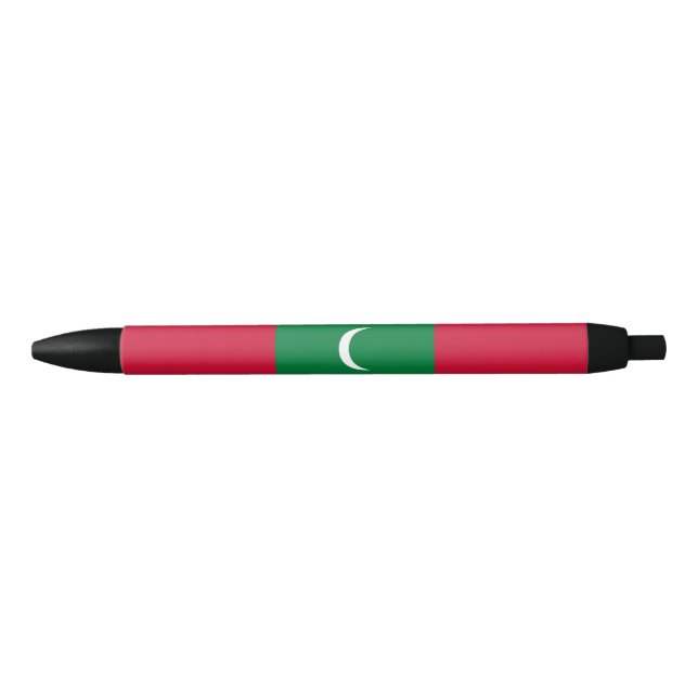 Caneta Preta Bandeira das Maldivas (Frente)