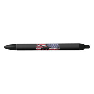 Caneta Preta Bandeira de Basquete dos EUA Vintage Patriotic Bal