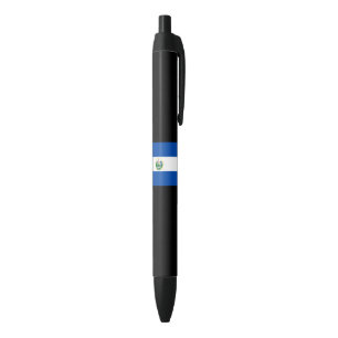 Caneta Preta Bandeira de El Salvador