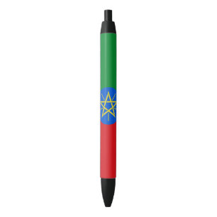 Caneta Preta Bandeira de Etiópia