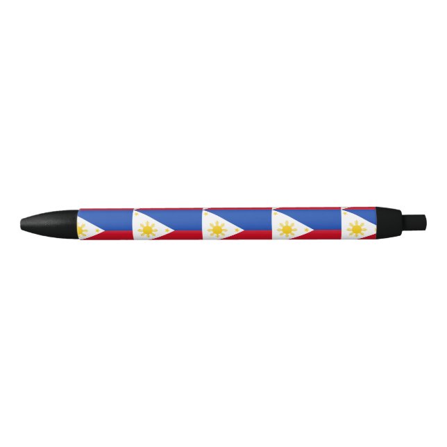 Caneta Preta Bandeira de Filipinas (Frente)