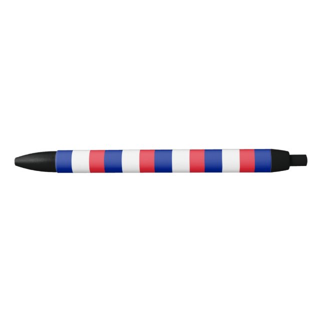 Caneta Preta Bandeira de France (Frente)
