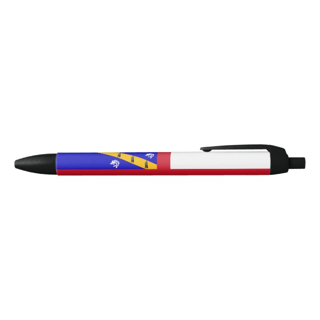 Caneta Preta Bandeira de Herm (parte de cima)