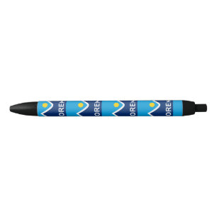 Caneta Preta Bandeira de Orem, Par de Utah de Cufflinks