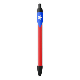 Caneta Preta Bandeira de Porto Rico