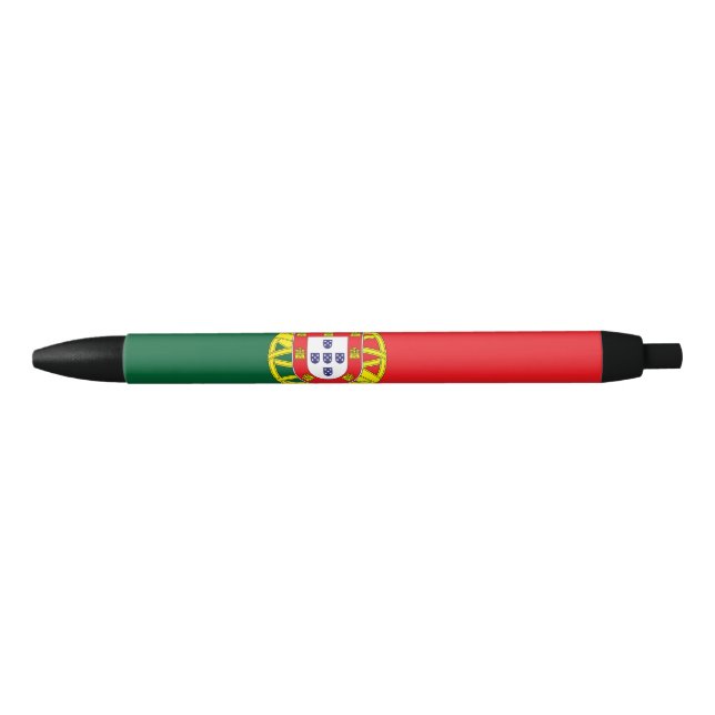 Caneta Preta Bandeira de Portugal (Frente)
