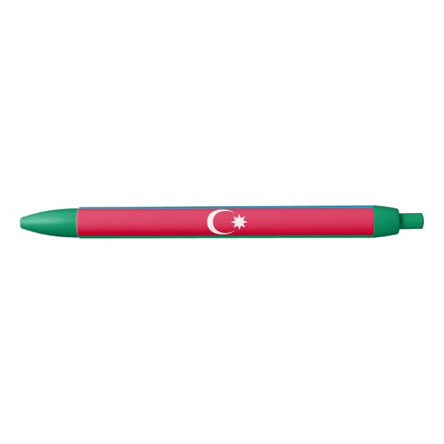 Caneta Preta Bandeira do Azerbaijão Patriótico (Frente)