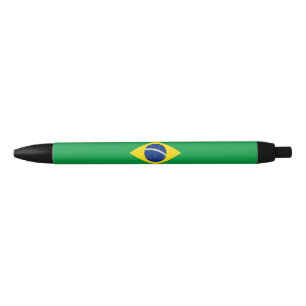 Caneta Preta Bandeira do Brasil