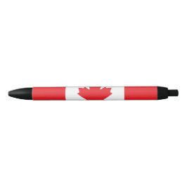 Caneta Preta Bandeira do Canadá