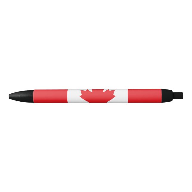 Caneta Preta Bandeira do Canadá (Frente)