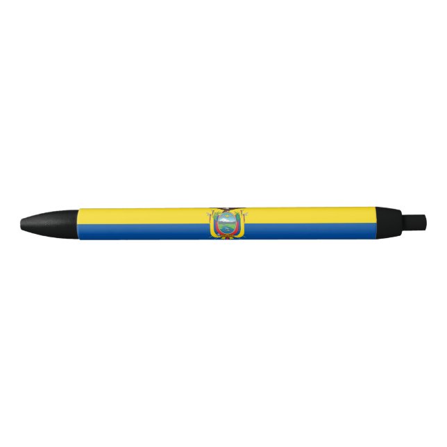 Caneta Preta Bandeira do Equador (Frente)