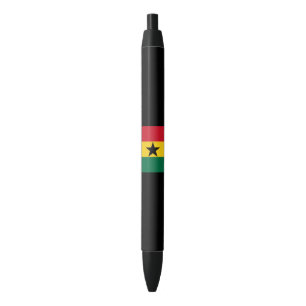 Caneta Preta Bandeira do Gana