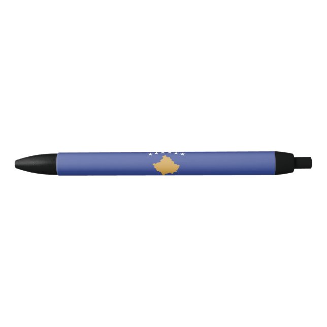 Caneta Preta Bandeira do Kosovo (Frente)
