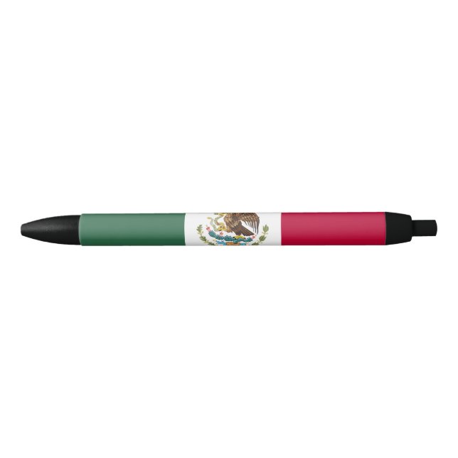 Caneta Preta Bandeira do México (Frente)