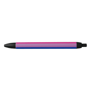 Caneta Preta Bandeira do Orgulho Bissexual