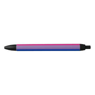 Caneta Preta Bandeira do Orgulho Bissexual SlipperyJoe's lavand