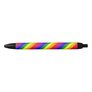 Caneta Preta Bandeira do orgulho gay