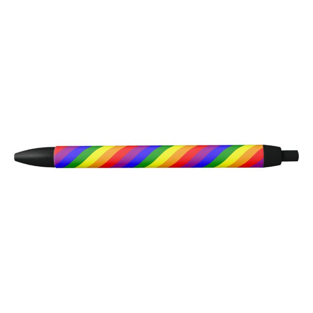 Caneta Preta Bandeira do orgulho gay (Frente)