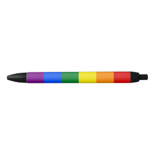 Caneta Preta Bandeira do Orgulho Gay Arco-Íris LGBT