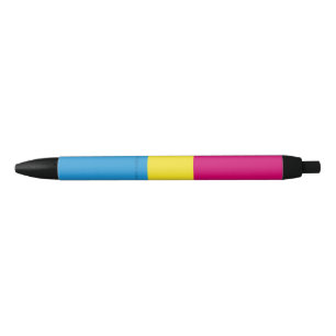 Caneta Preta bandeira do orgulho pansexual SlipperyJoe's cega p
