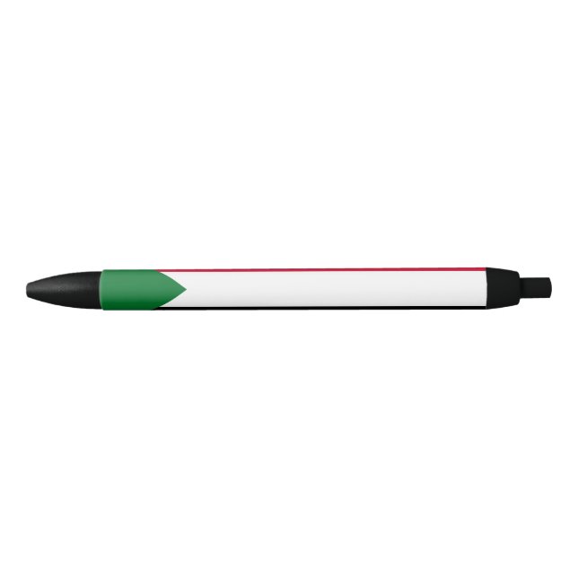 Caneta Preta Bandeira do Sudão (Frente)