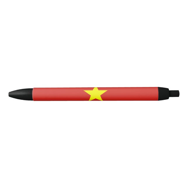 Caneta Preta Bandeira do Vietname (Frente)