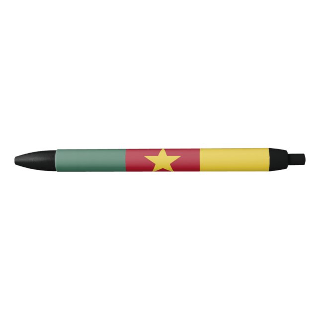 Caneta Preta Bandeira dos Camarões (Frente)