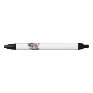 Caneta Preta Bandeira dos Estados Unidos. América
