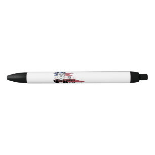 Caneta Preta Bandeira dos Estados Unidos. Donald Trump.