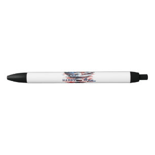 Caneta Preta Bandeira e águia dos Estados Unidos. 4 de julho. I