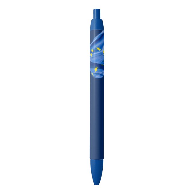 Caneta Preta bandeira europeia (Frente Vertical)