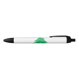 Caneta Preta Bandeira Libanesa (Bandeira do Líbano)