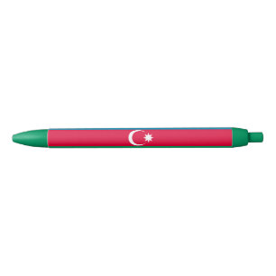 Caneta Preta Bandeira Patriótica do Azerbaijão
