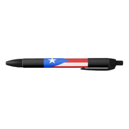 Caneta Preta Bandeira Porto Rico