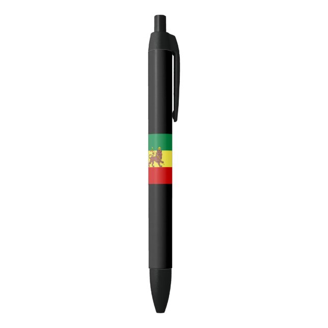 Caneta Preta Bandeira Rastafariana (Rastafarianismo) (rasta) (parte de inferior (Vertical))